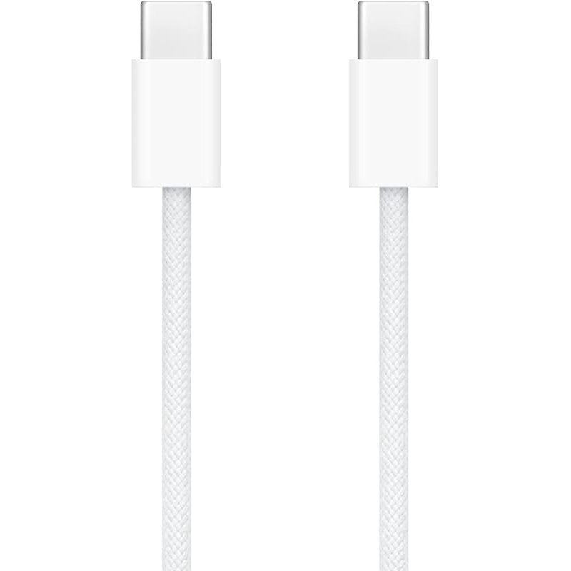 Кабель USB Original Quality Type-C to Type-C 1m 60W (Інструмент для вилучення SIM-карти) (Woven) (без упаковки) White