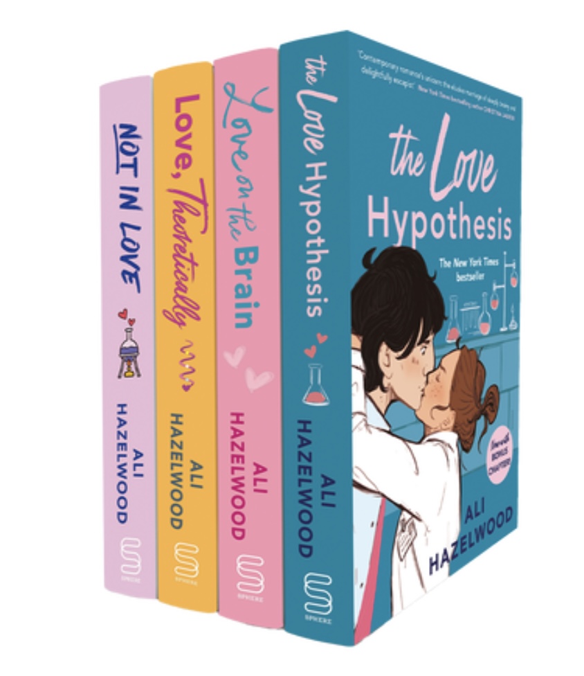 Ali Hazelwood 4 Book Set not in love, love theoretically, the love hypothesis, love on the brain