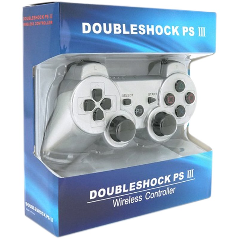 Геймпад бездротовий PS3 Bluetooth Silver