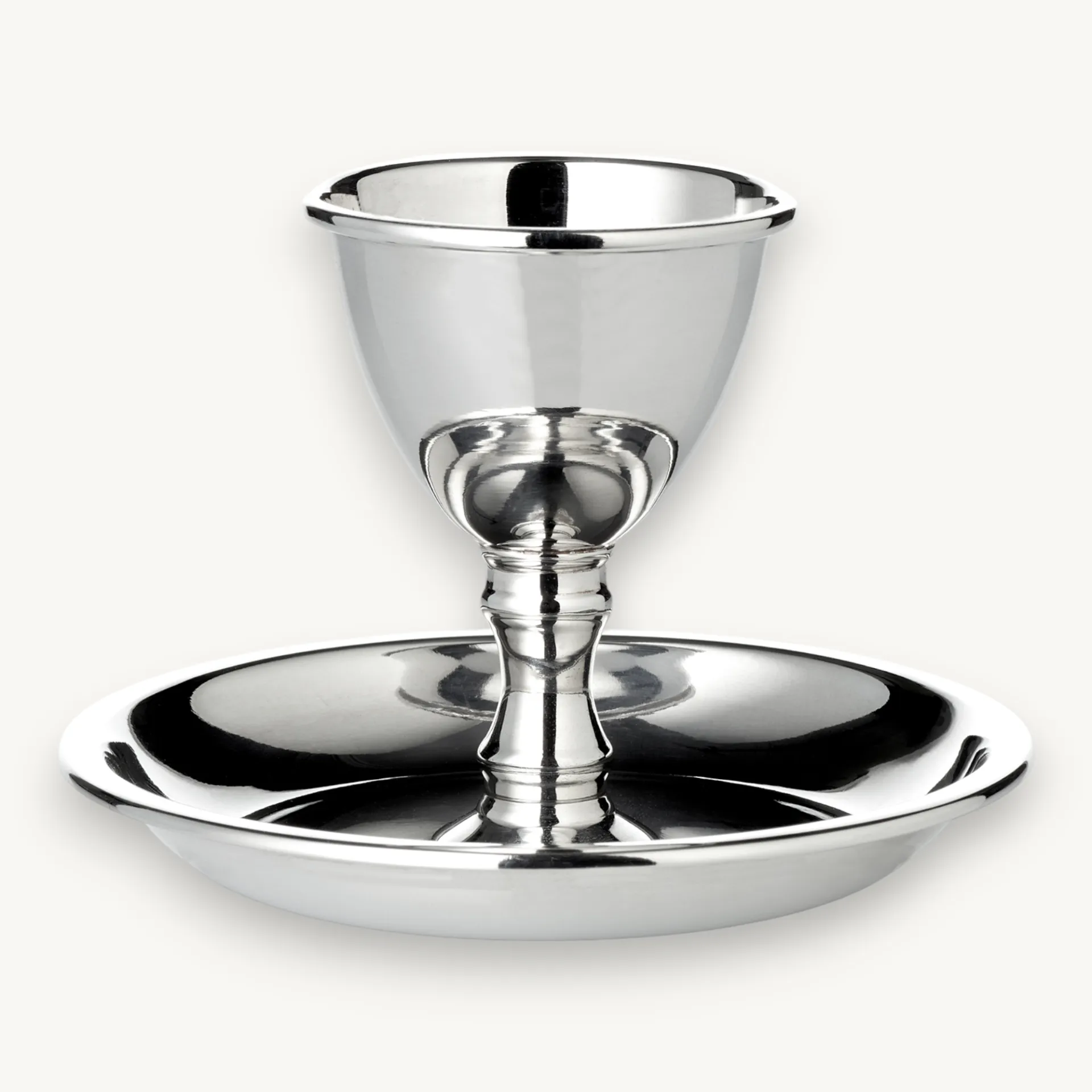 Чашка для яєць Edzard Plato з блюдцем, сильно посріблена QualiPlated, 7 см