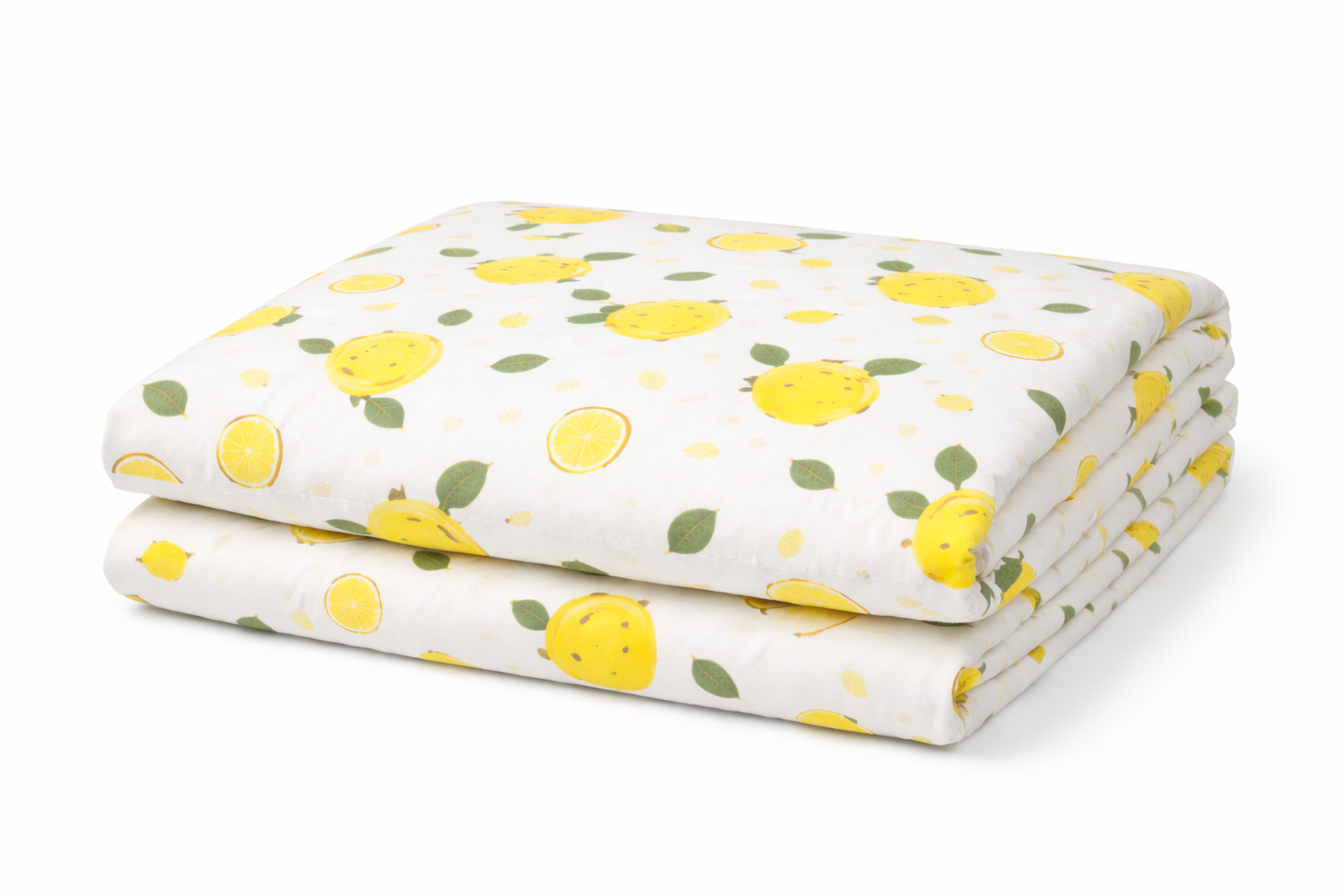 Простирадло ранфорс принт без гумки  "Дрібні лимони"
