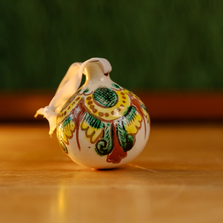 Керамічна ялинкова кулька "Зимниця", 6 см