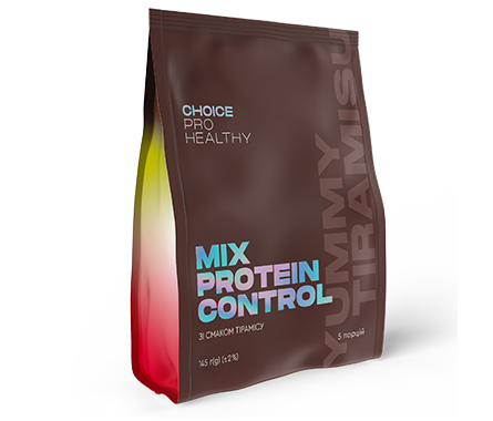 Mix Protein Control Yummy Tiramisu, Низькокалорійний поживний коктейль зі смаком Тірамісу 145 г (5 порцій)