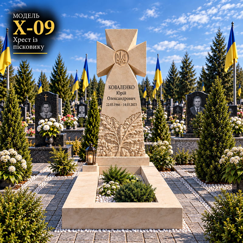 X-09 — Хрест із пісковику