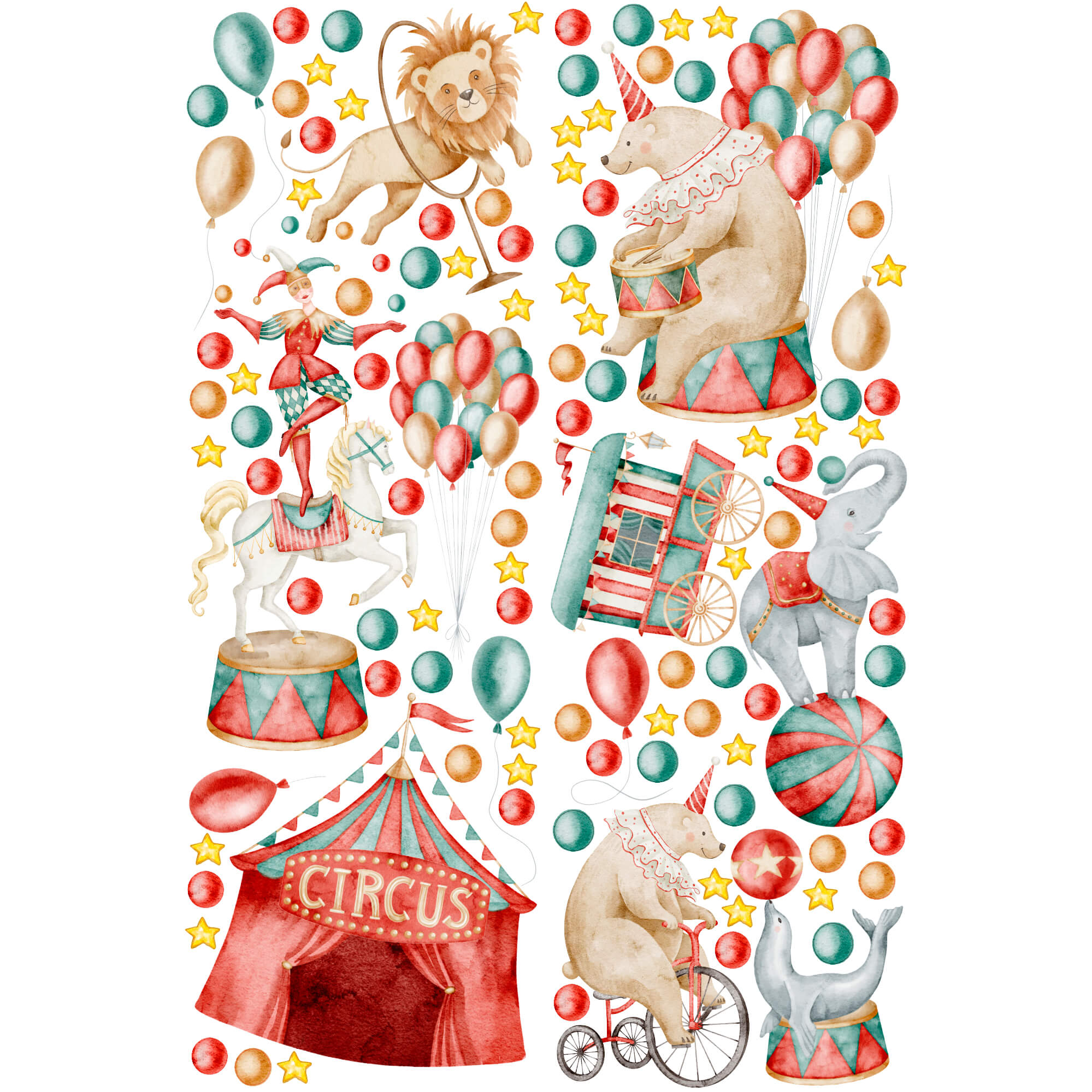 Наліпки "Цирк"