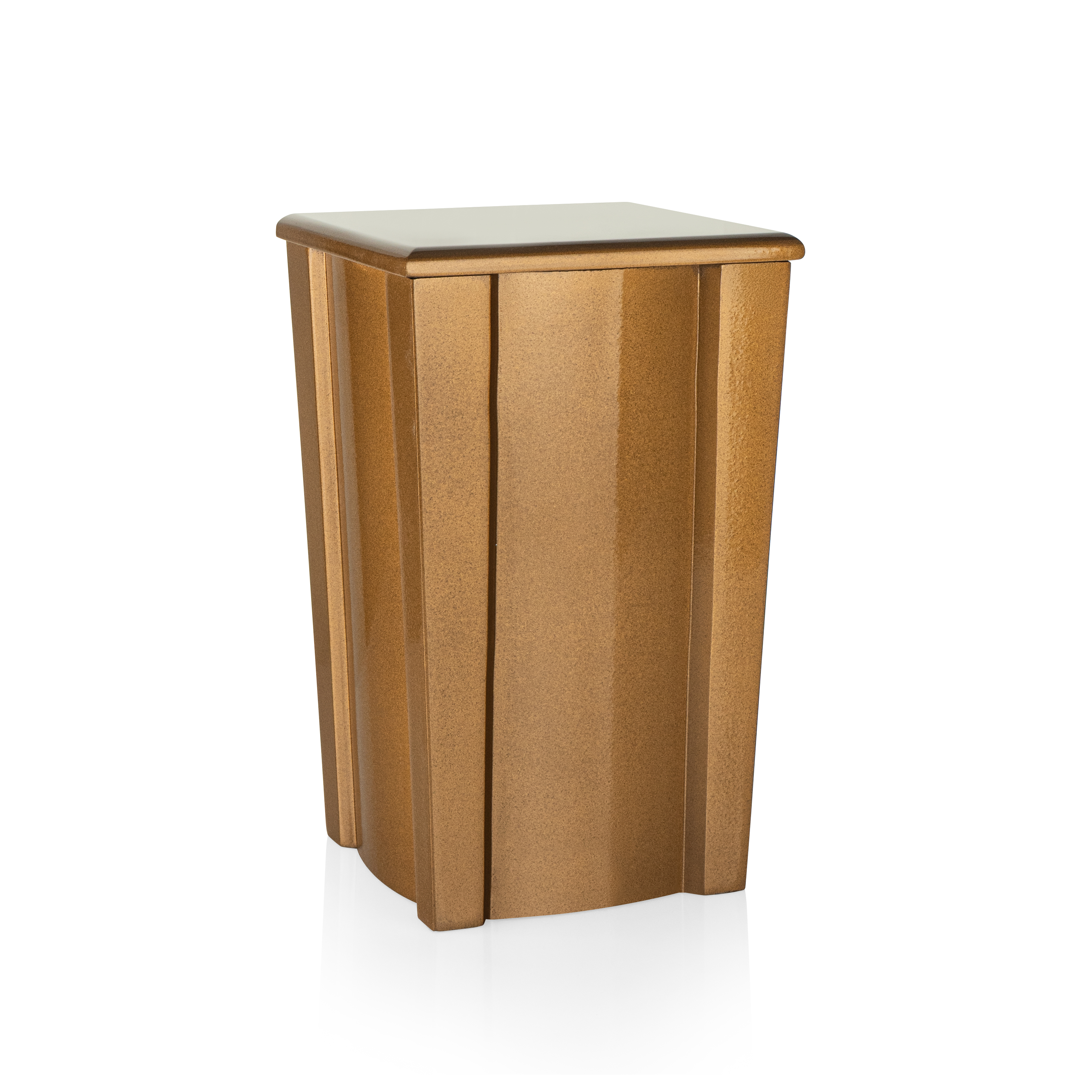 Урна ритуальна з МДФ, прямокутна Золота