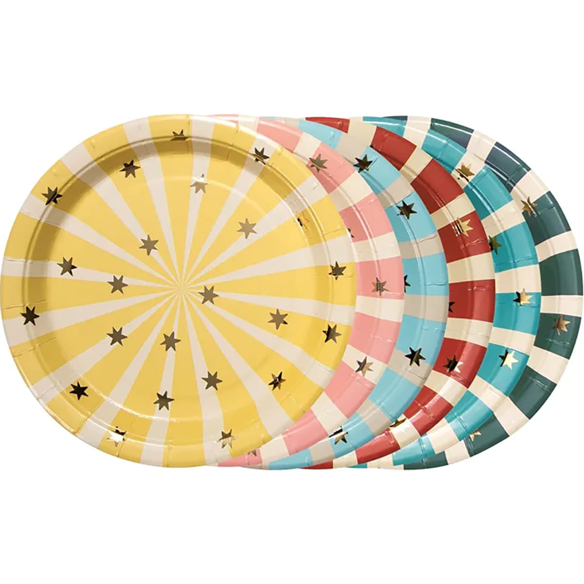 Тарілочки різнокольорові Цирк 6шт