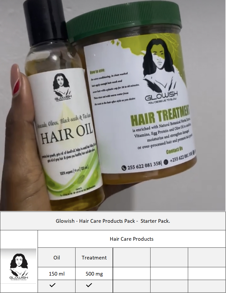 Glowish - Hair Care Products - Starter Pack.