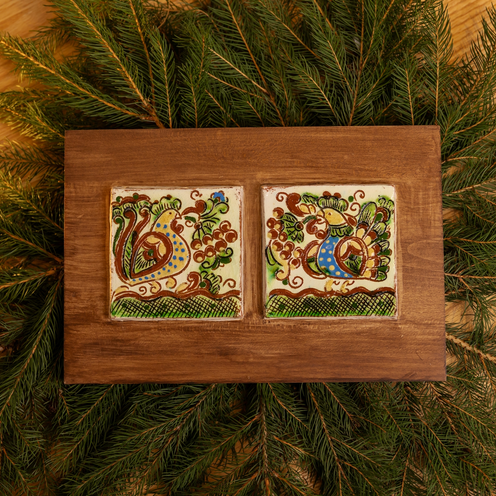 Плиточка для декору "Голубки", 30*20 см