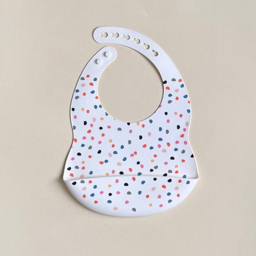 Силіконовий нагрудник принт "Камінчики"