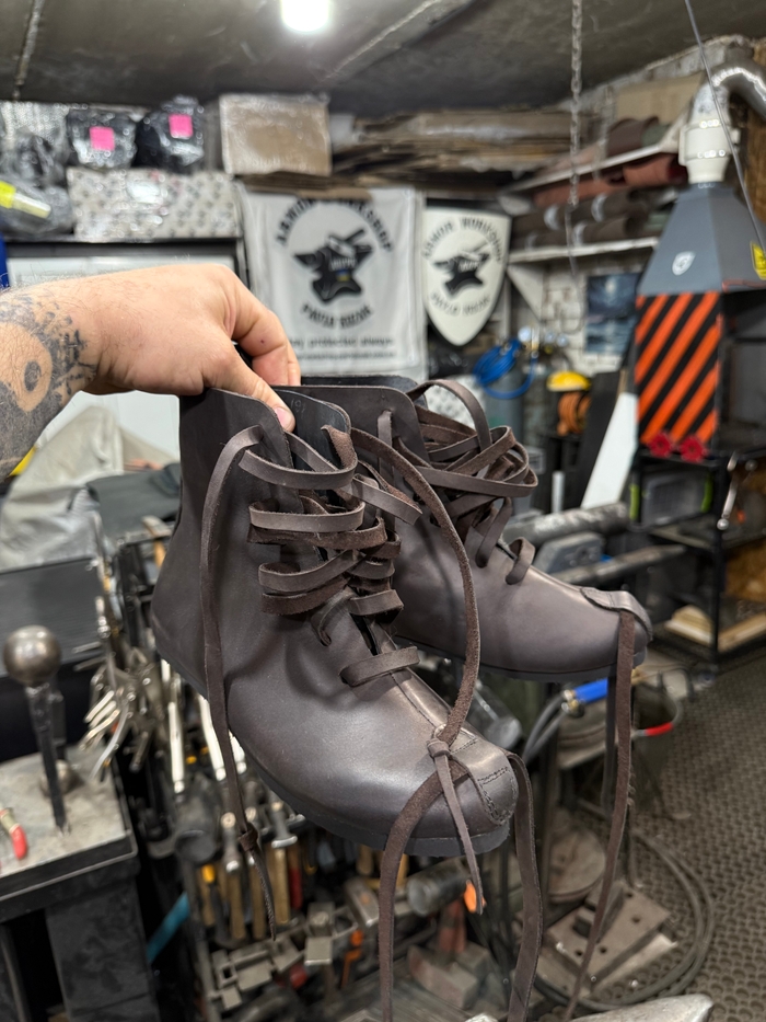 Leather shoes “boots brown”