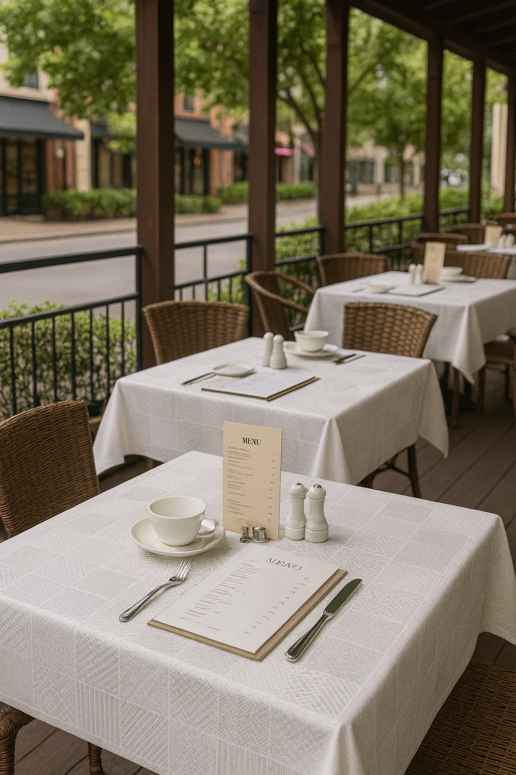 Скатертина для ресторану "Молочний коктейль"