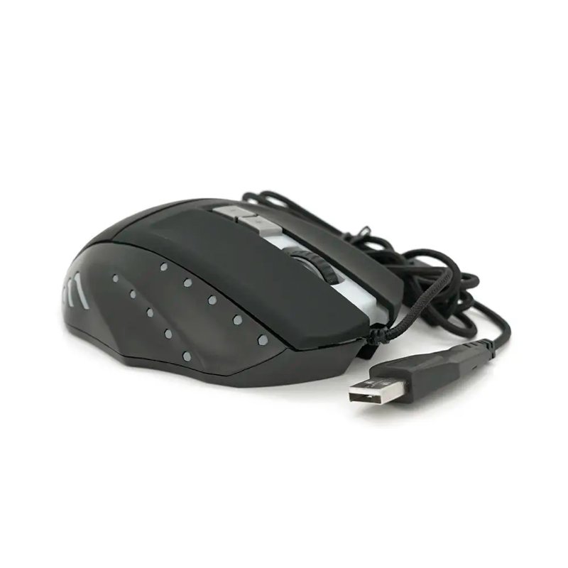 Миша USB JEDEL GM890 3200dpi RGB Black