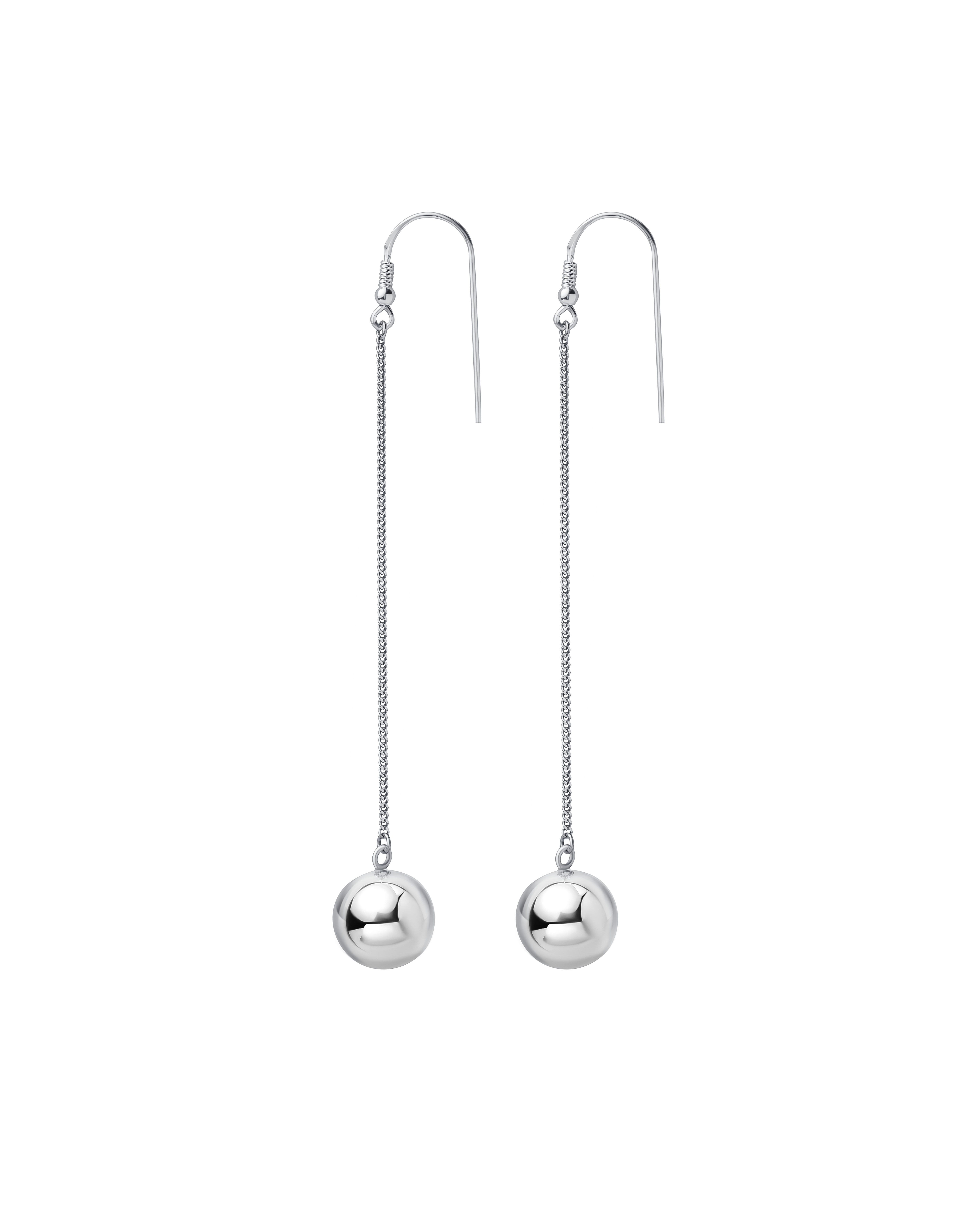 Sphere Earrings Silver