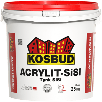 Штукатурка Силікатно-силіконова ACRYLIT SISI (баранчик,світла база), 25 кг