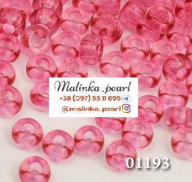 Бісер малиновий, кристальний