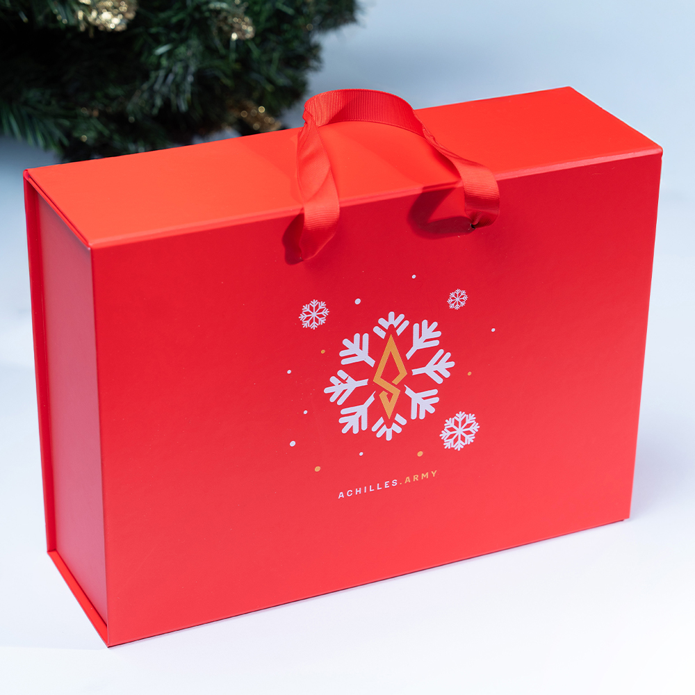 Коробка подарункова червона