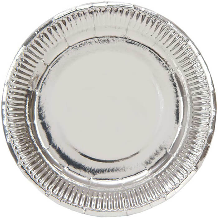 Тарілочки срібні 23см 6шт