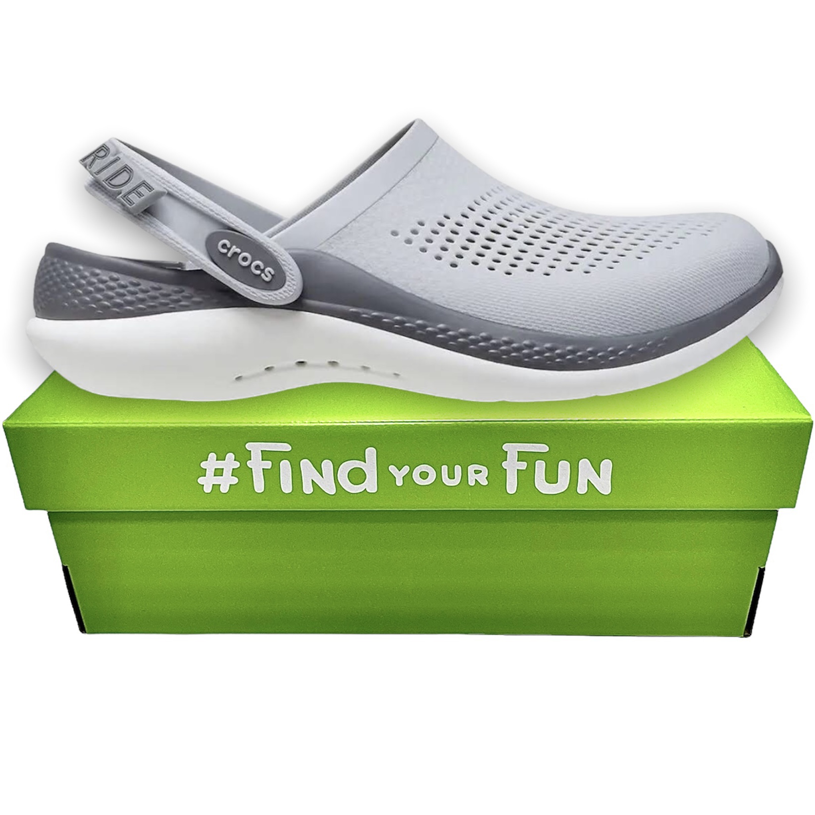 Crocs literide grey sale