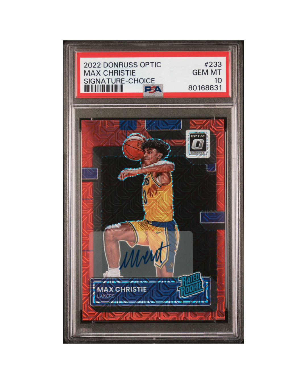 2022 PANINI DONRUSS OPTIC #233 MAX CHRISTIE SIGNATURE-CHOICE