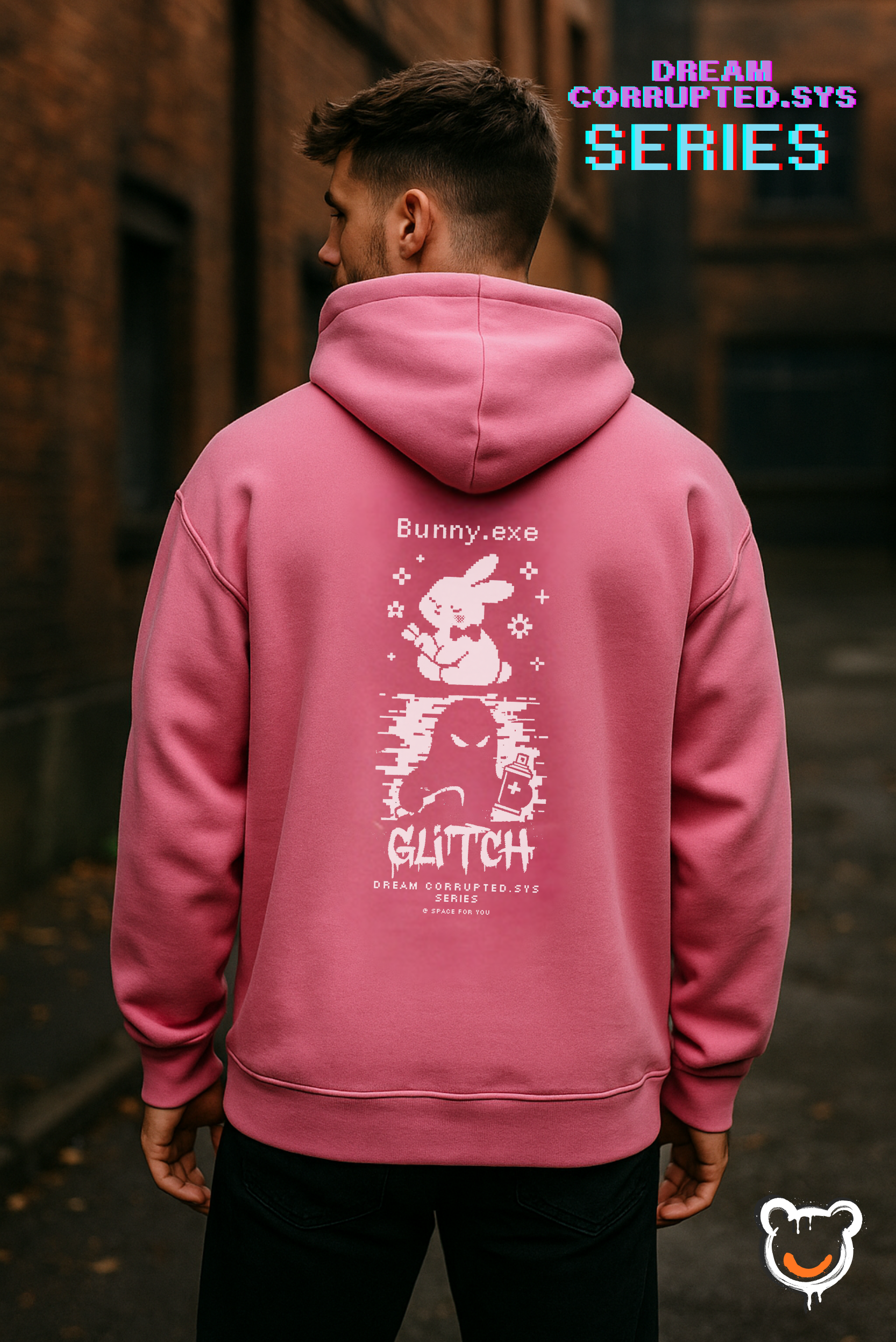 Худі «Bunny.exe» — Pink Oversize