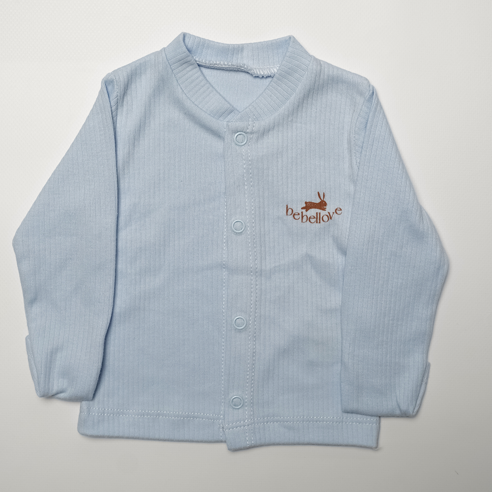 Кофтинка в пологовий 56-62 (0-3м.), світло-голубий