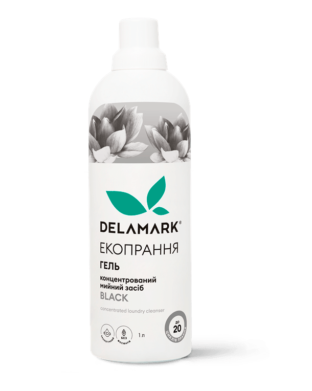 Гель для прання DeLaMark "Black", 1 л