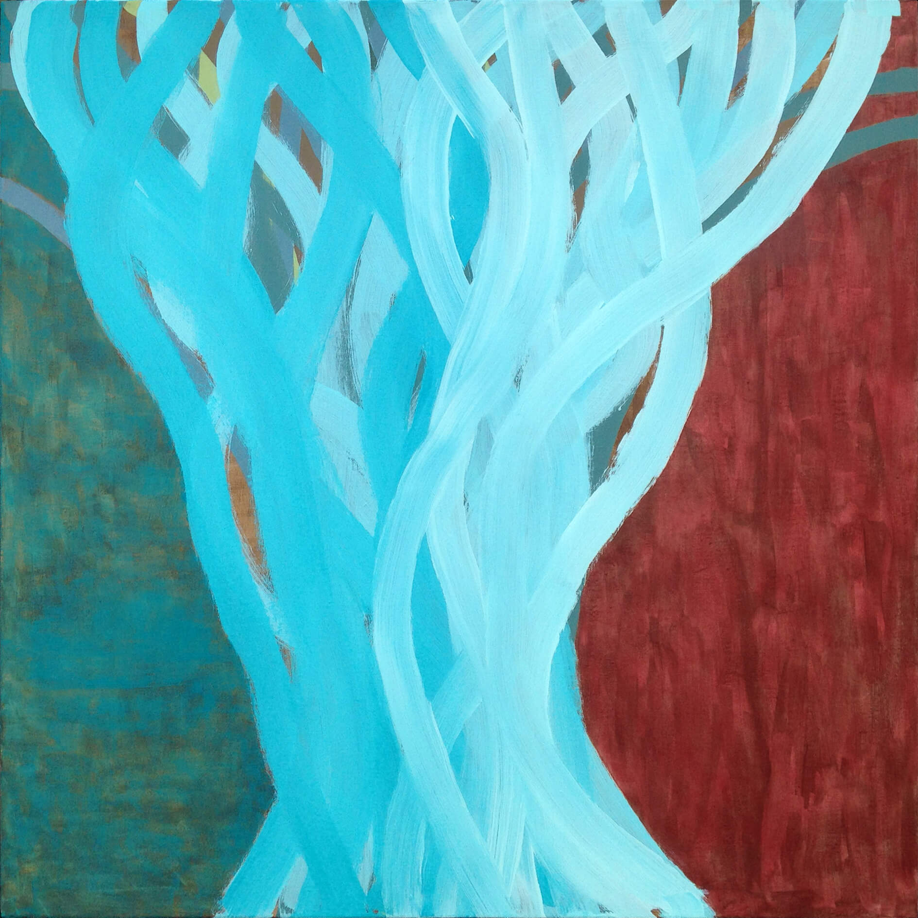 Abstraction IV, 100x100 cm, original acrylic painting on canvas