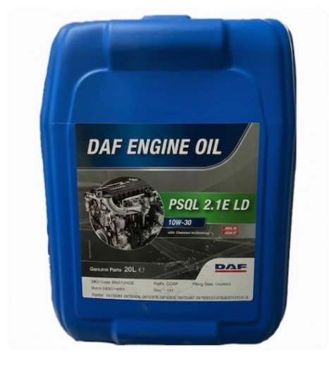 Олива моторна DAF PSQL 2.4 LD 10W-30, 20 л