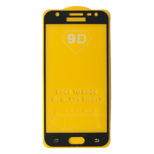 Захисне скло 9D Samsung J330 чорне тех пак