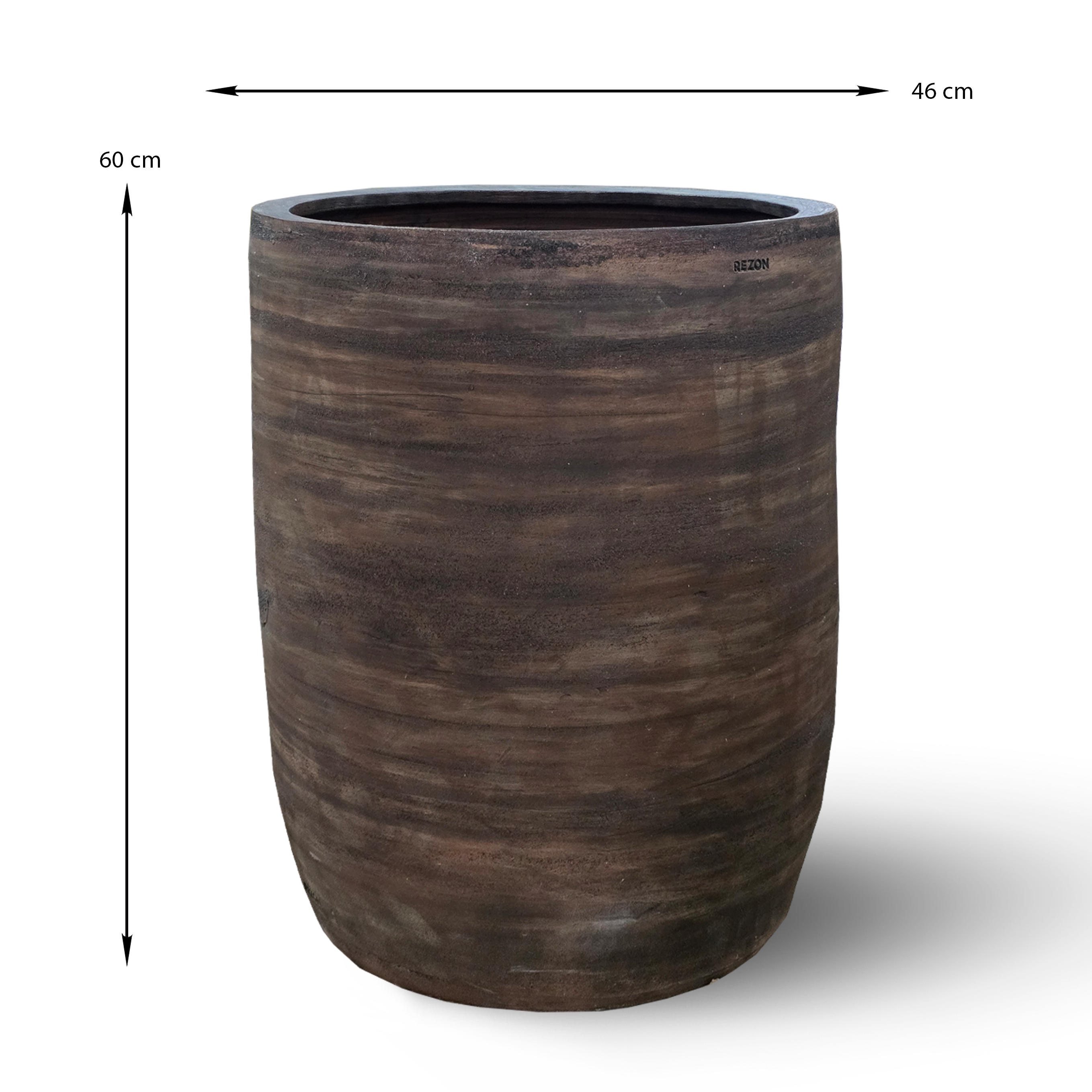 Горщик Гончарний коричневий мат | 95 л