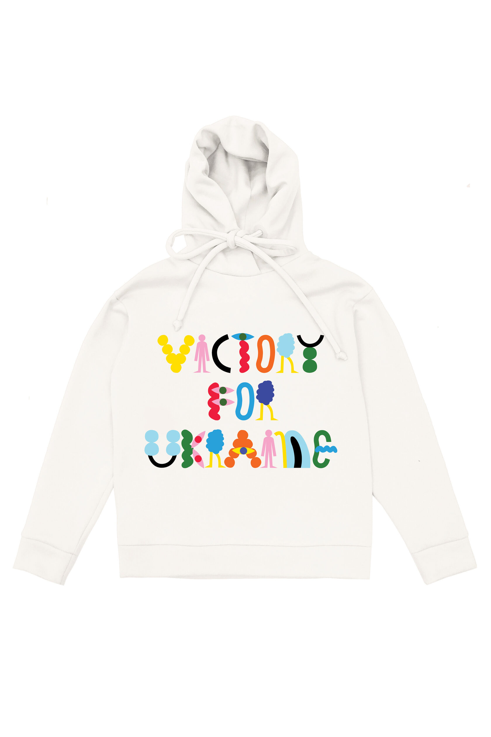 VICTORY FOR UKRAINE HOODIE / IVORY