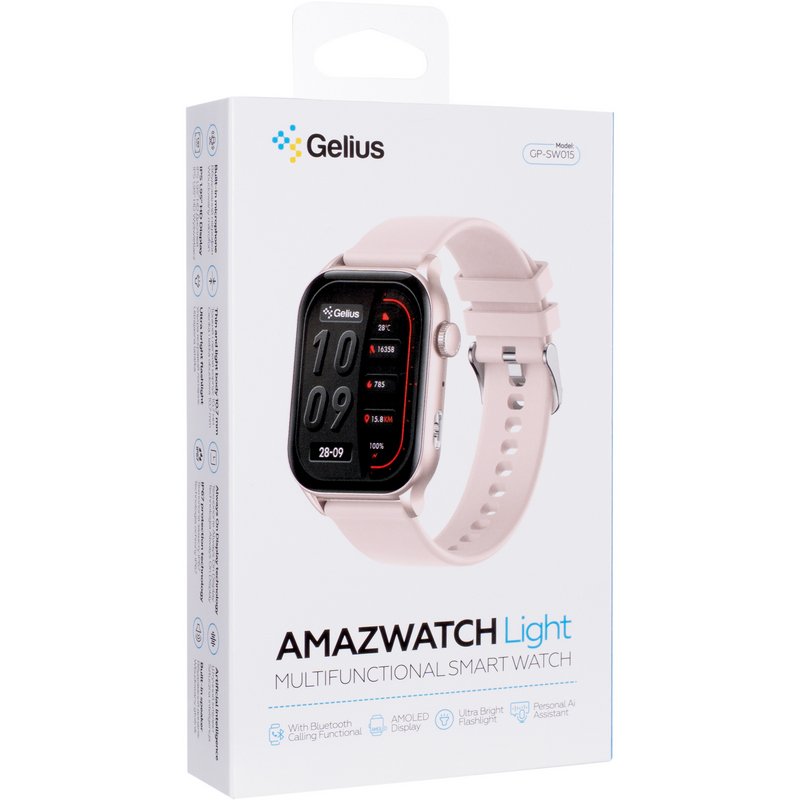 Смарт годинник Gelius Amazwatch Light (GP-SW015) Pink