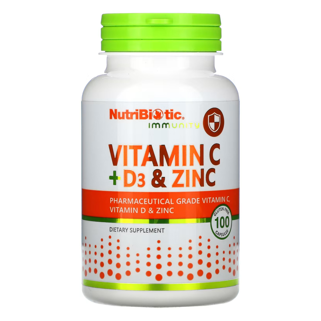 Вітамін С + Д3 + цинк, Vitamin C+D3 & Zinc - 100 caps