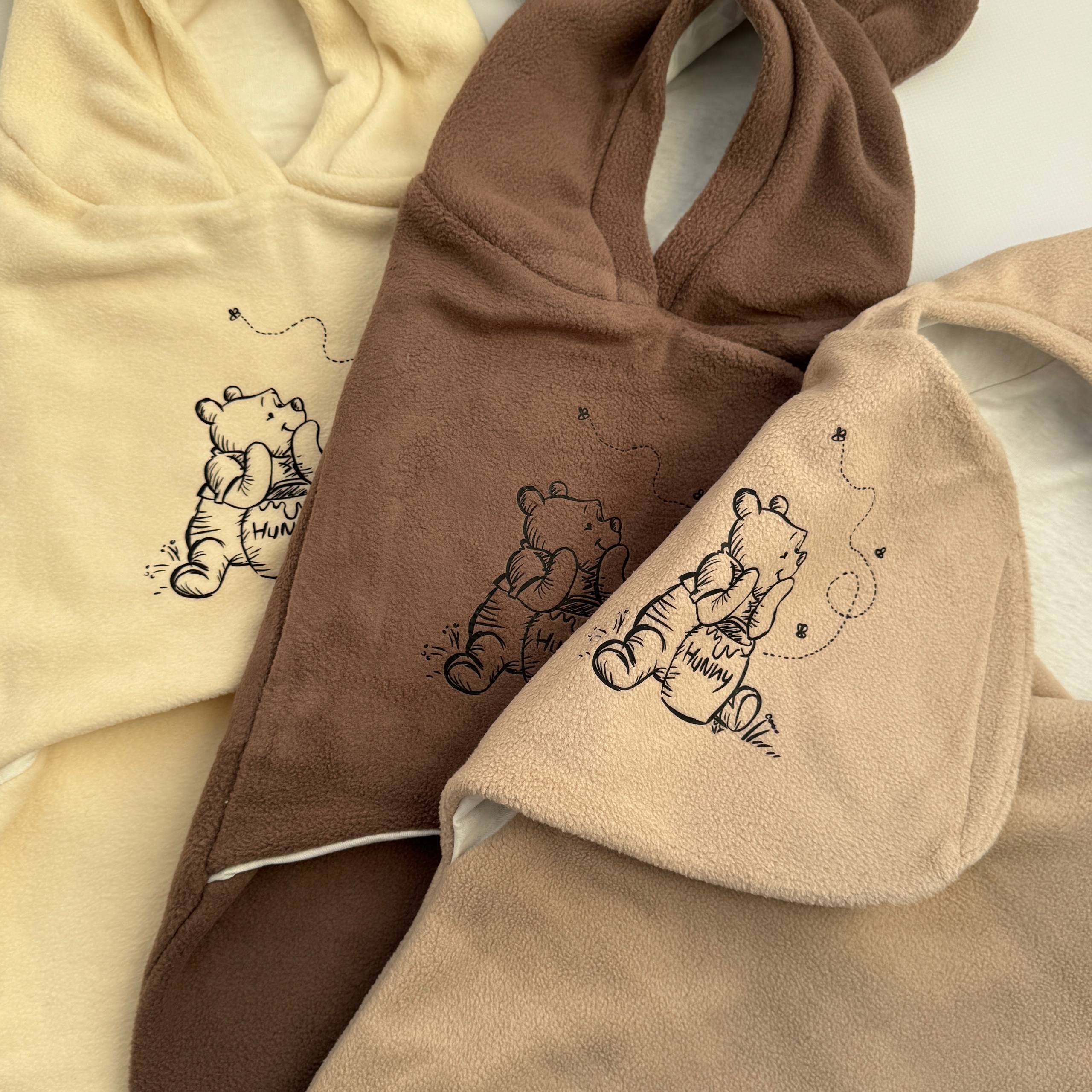 Кокон для новонародженого малюка теплий на липучці  із флісу