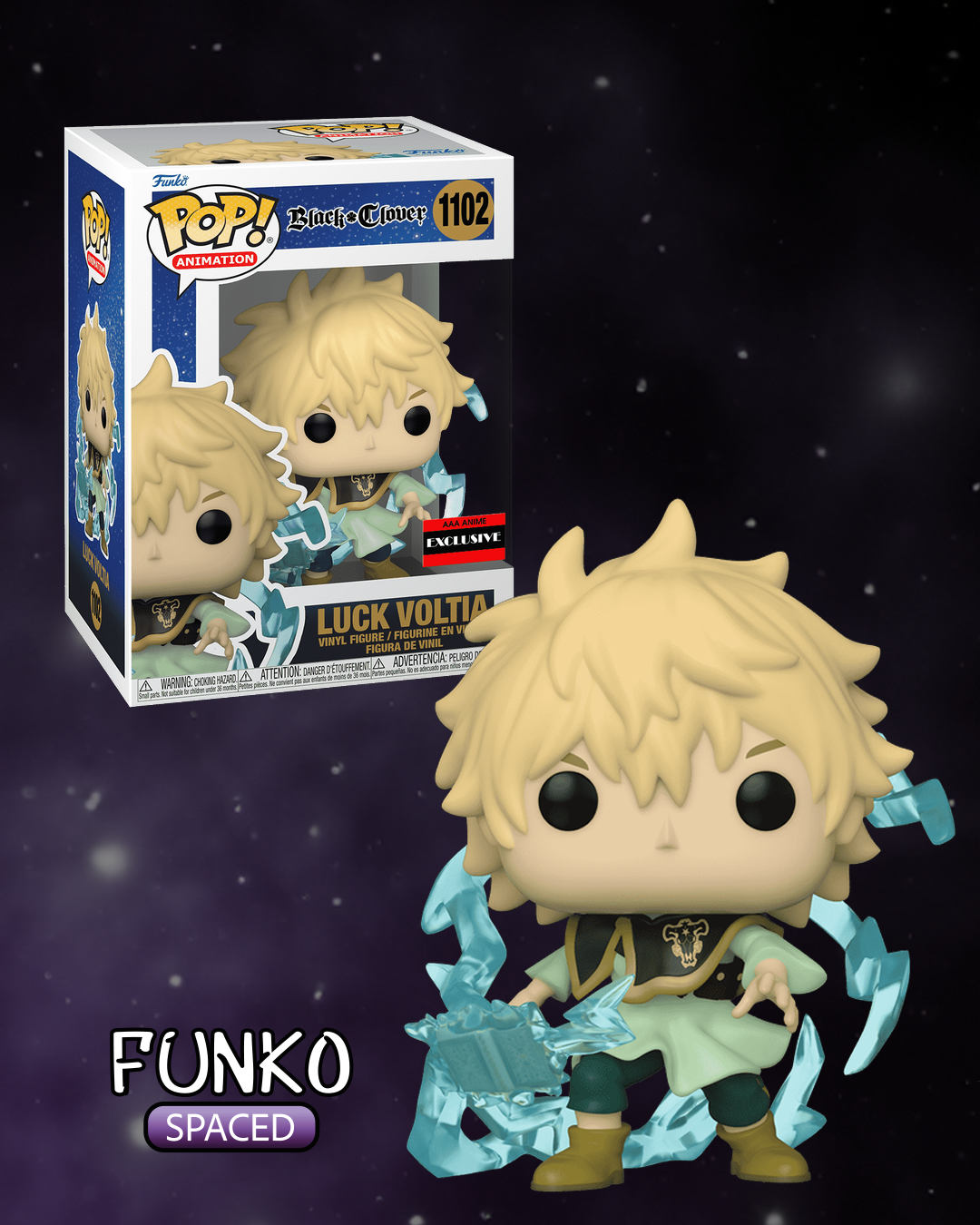 Фігурка Funko Pop Black Clover - Luck Voltia | Фанко Поп Чорна Конюшина - Лак Волтіа #1102