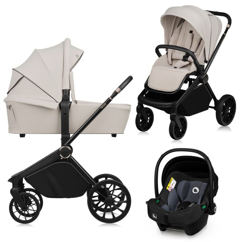 Коляска 3 в 1 Lionelo Mika Plus Beige Sand