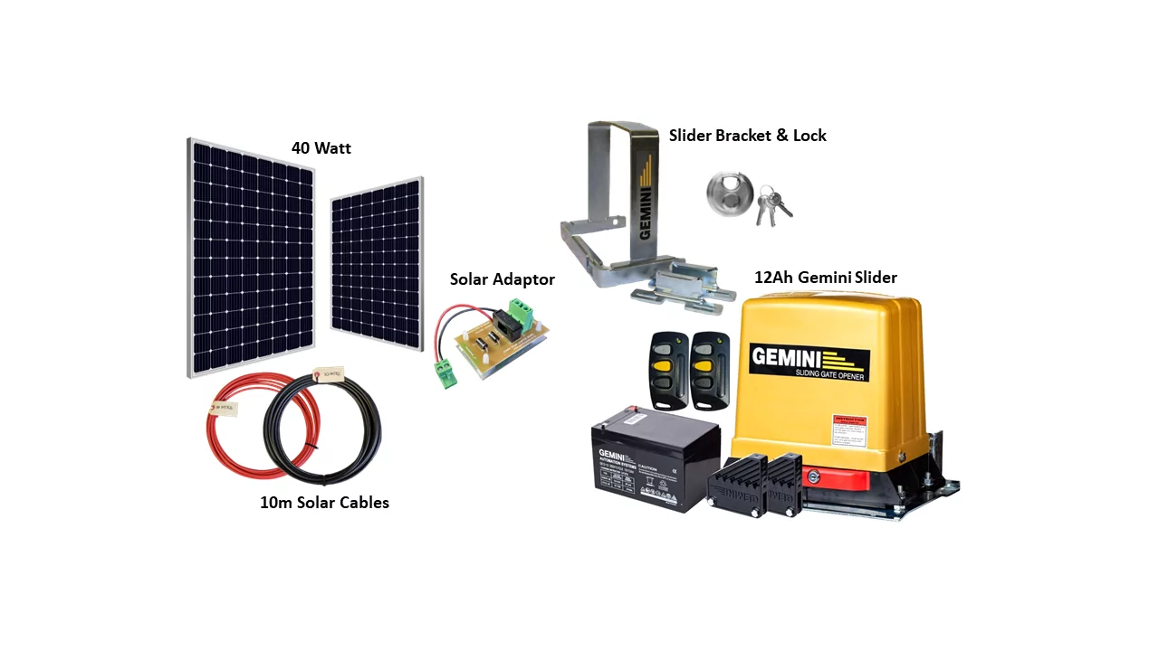 Gemini -Slider Solar Combo - 12AH - 600