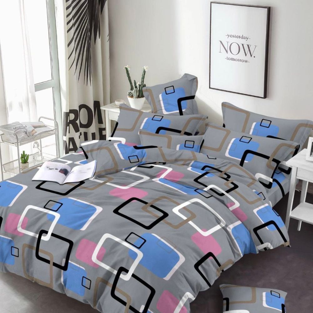 Комплект постільної білизни - Квадрат(фон сірий)