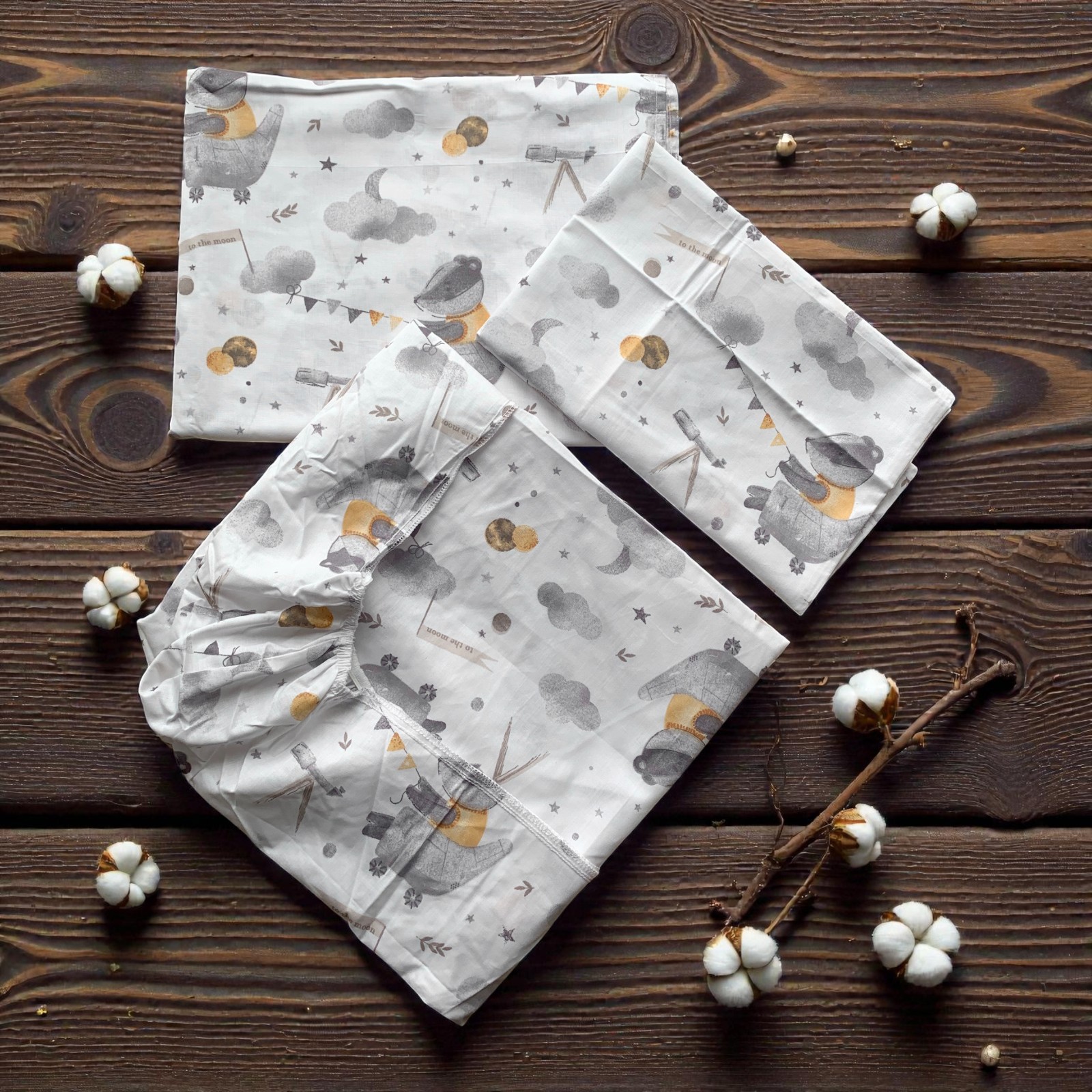 Постільна білизна з польської бавовни 3 в 1 Борсучок