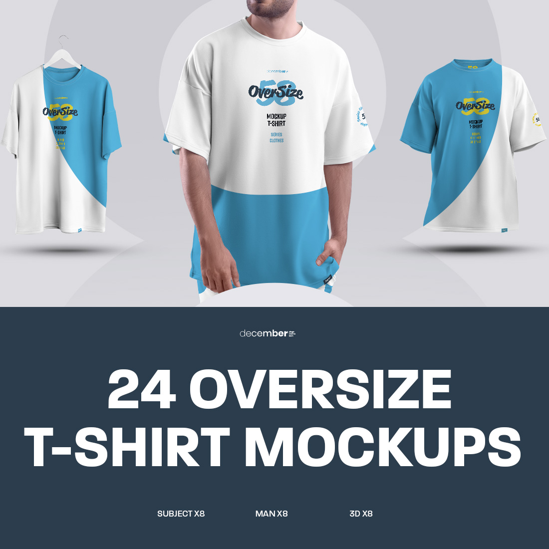 24 Oversize T-Shirt Mockup