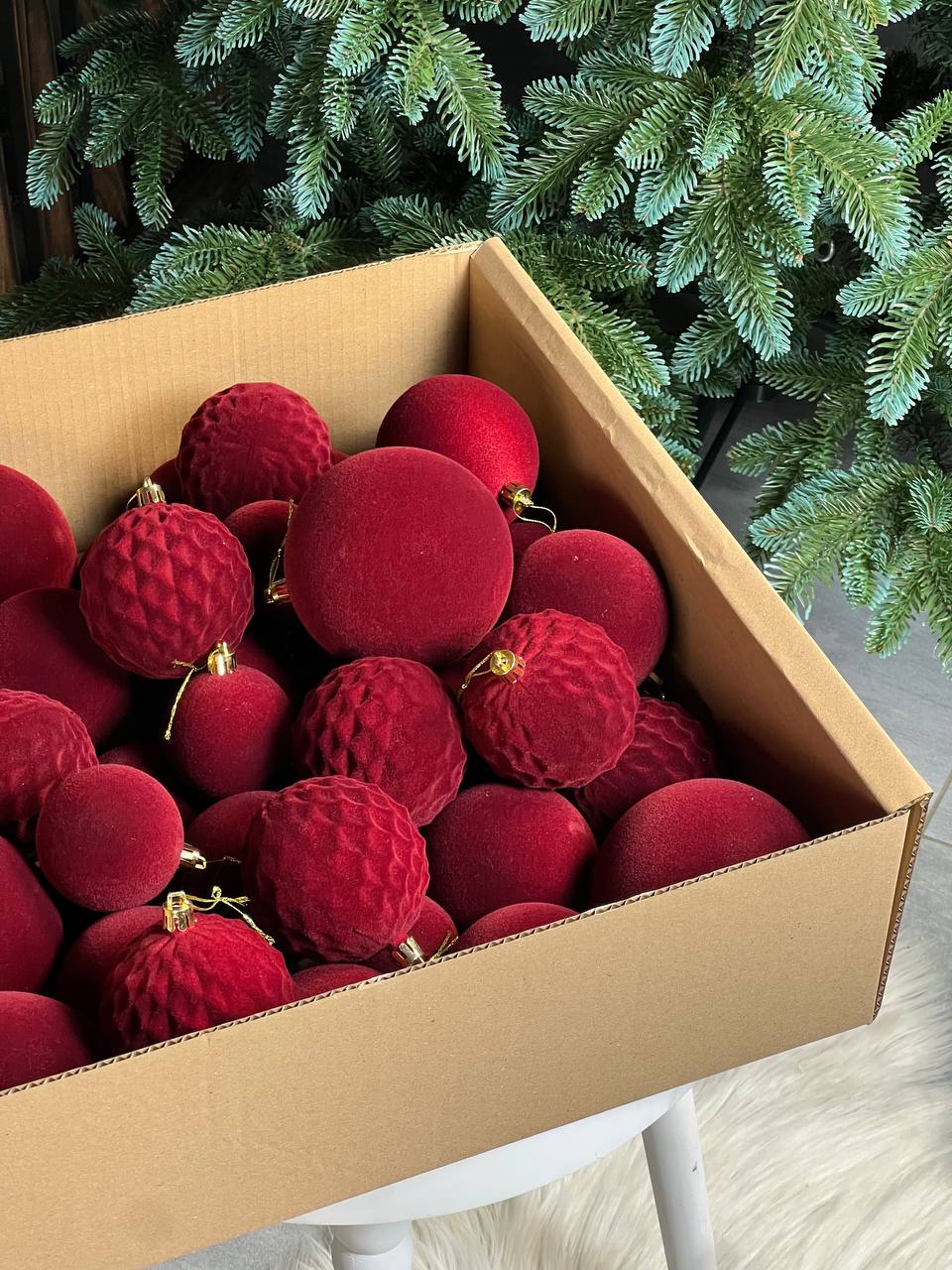 Подарунковий набір «Оксамит» - БОРДОВИЙ 🍒