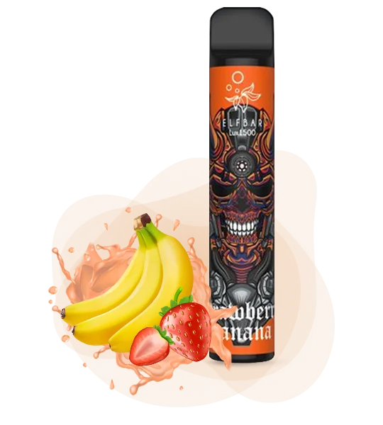 Elf Bar 1500 LUX Strawberry Banana (Полуниця Банан)