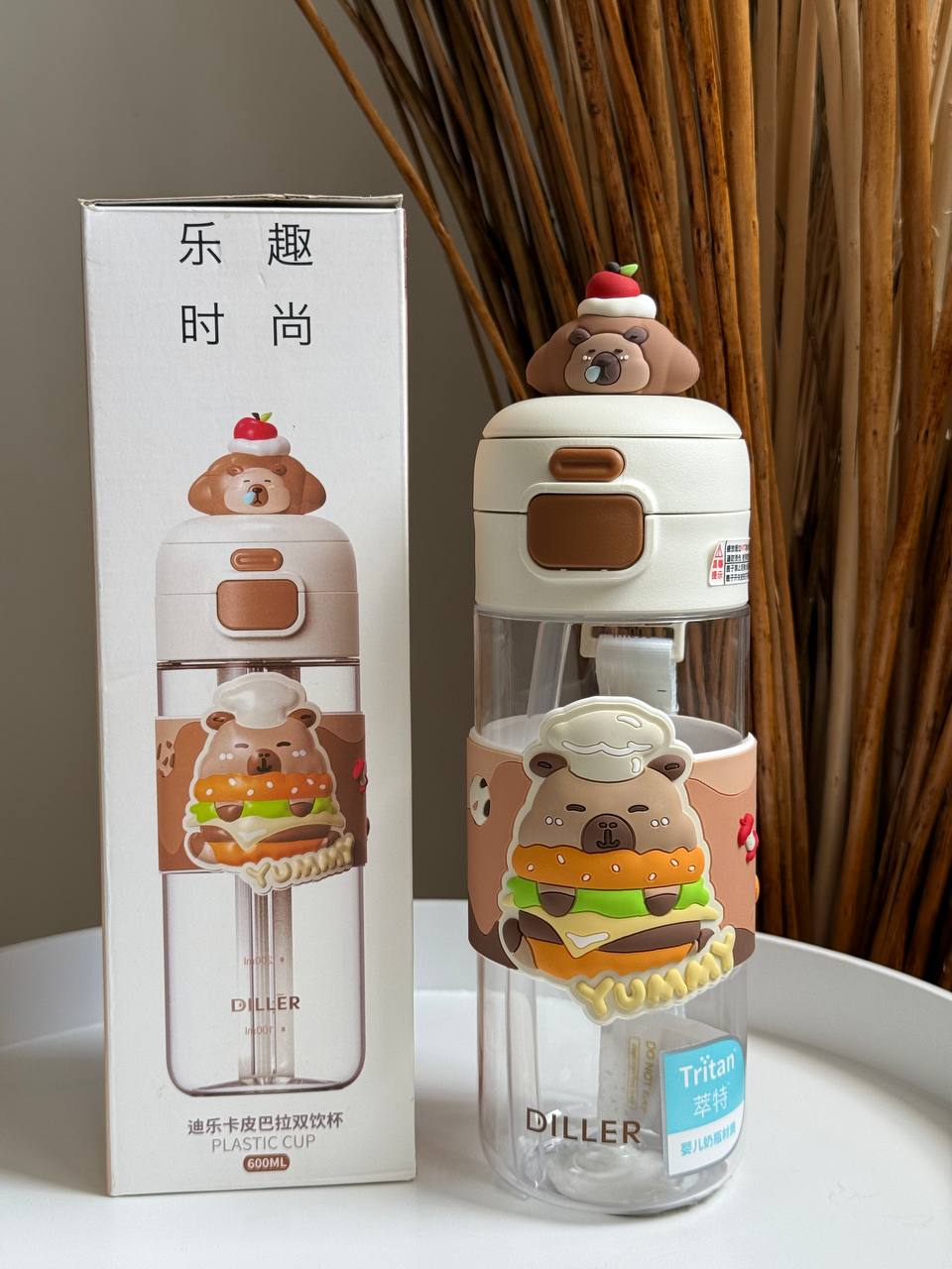 Пляшка на 2 положення Diller "Capybara bakery"
