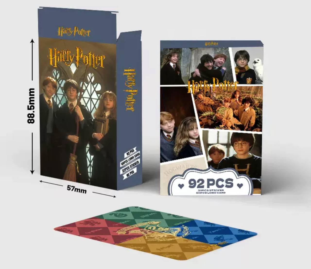Набір LOMO карток та стікерів Гаррі Поттер, Harry Potter, 92шт