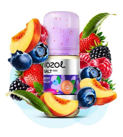 VozoІ рідина 30 ml 50 mg Berry Peach Ягоди Персик