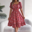 Women's Floral Ruffle Hem Summer Dress | Cute Summer Sundress