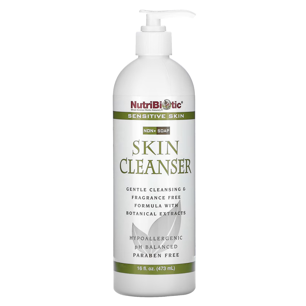 Гель для очищення чутливої шкіри без ароматизаторів, Nutribiotic Skin Cleanser Sensitive Skin - 473 ml