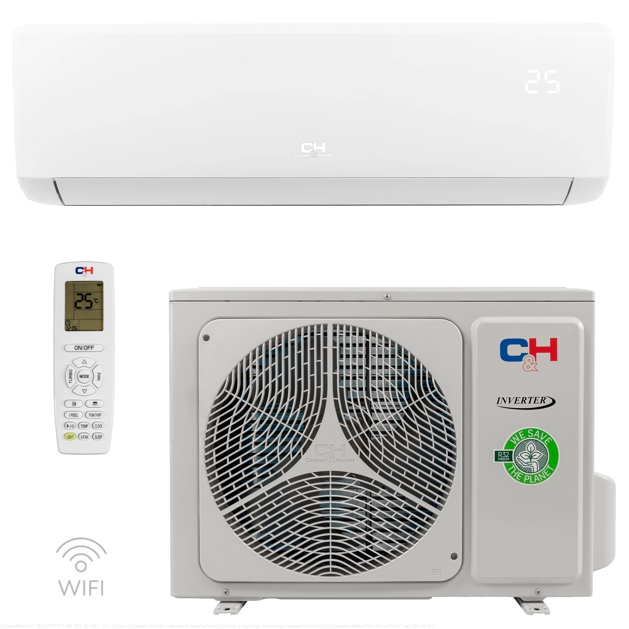 Cooper&Hunter Vital Inverter Wi-Fi до 25 м²
