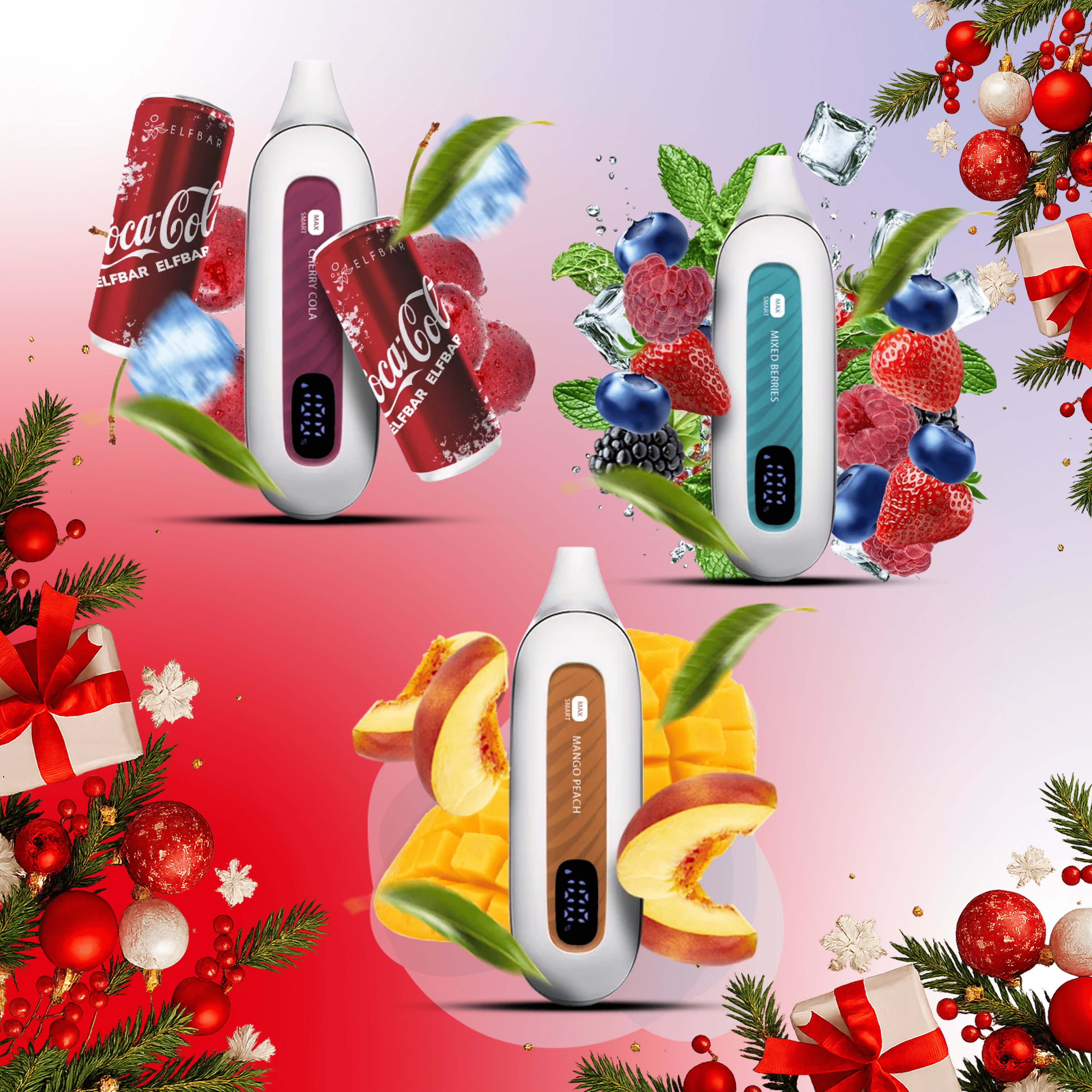 Новорічний Акційний Набір FLONQ MAX SMART 12000 3 шт 🎁🎄